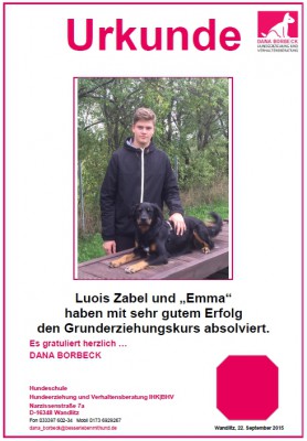 Luois Zabel und "Emma"