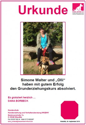 Simone Walter und "Olli"