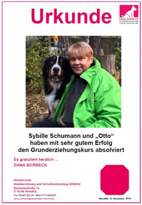 Sybille Schumann und "Otto"